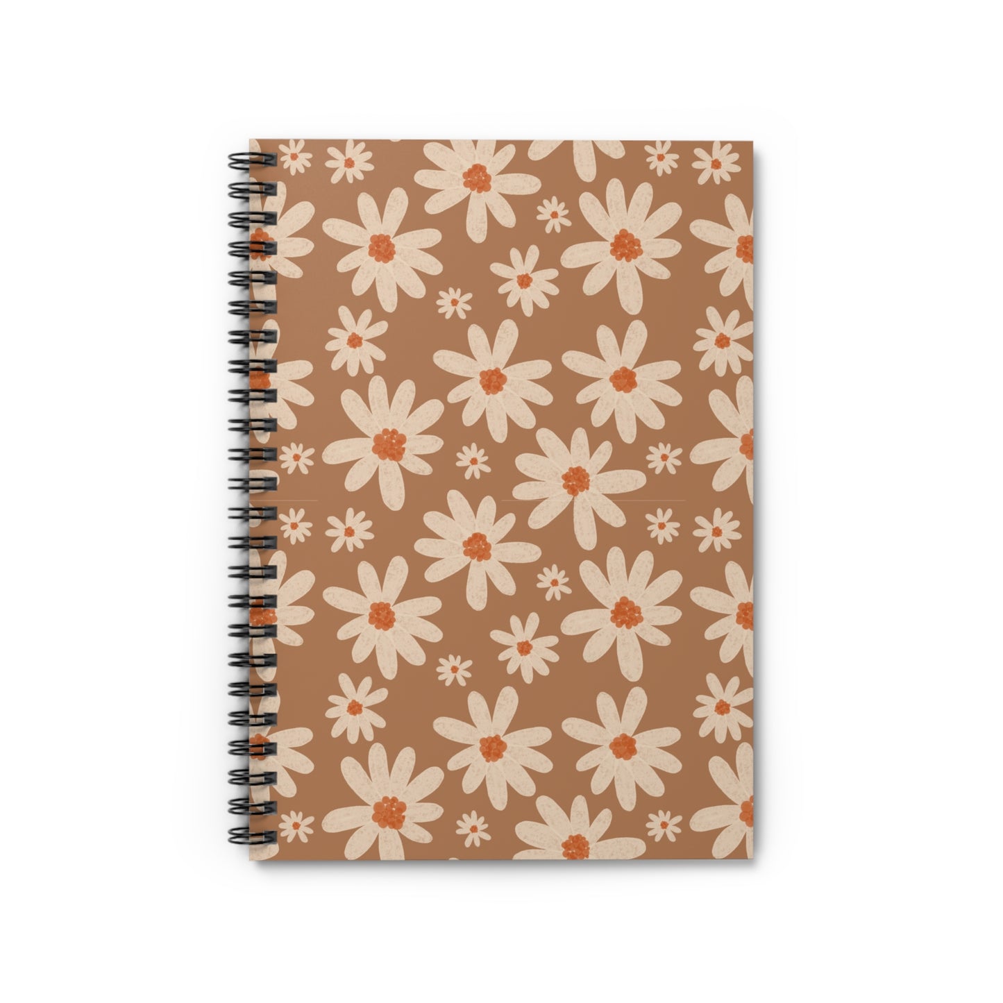 Retro Daisy Spiral Notebook - Ruled Line
