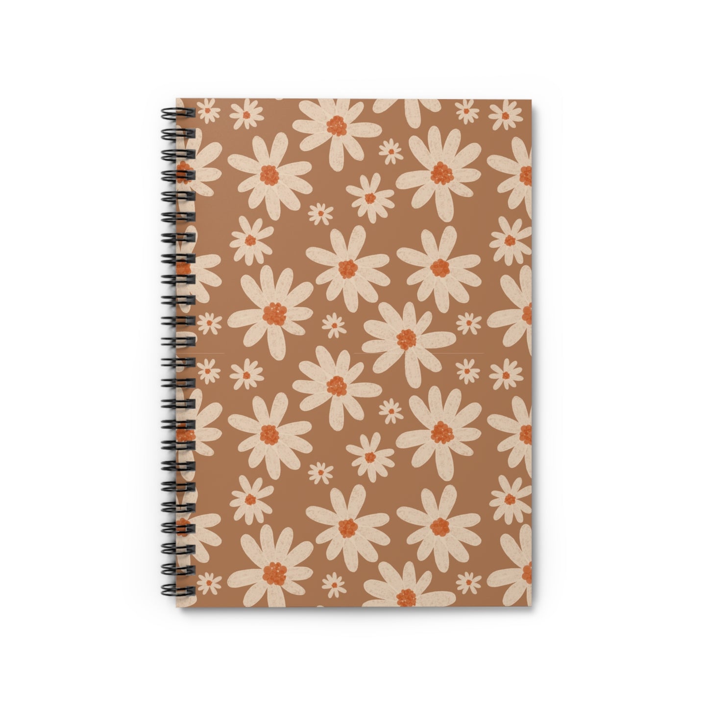 Retro Daisy Spiral Notebook - Ruled Line