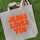 Jesus Loves You Daisy Tote