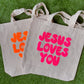 Jesus Loves You Daisy Tote